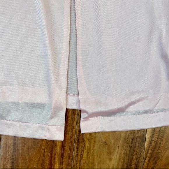 Vanity Fair Vintage Women’s Silk Nightgown Pink Embroidered Lace Trim Size Large - Picture 9 of 14